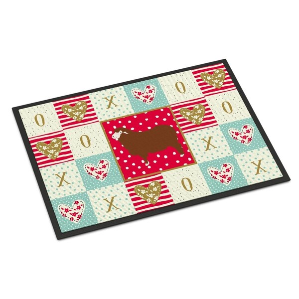 Carolines Treasures 24 x 36 in. Merino Sheep Love Indoor or Outdoor Mat CK5408JMAT - main